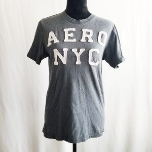 Aeropostale Men's Small Grey Athletic Shirt